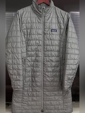 Patagonia Nano Puff Long Length Parka Jacket Womens Medium Puffer Coat MSRP $289